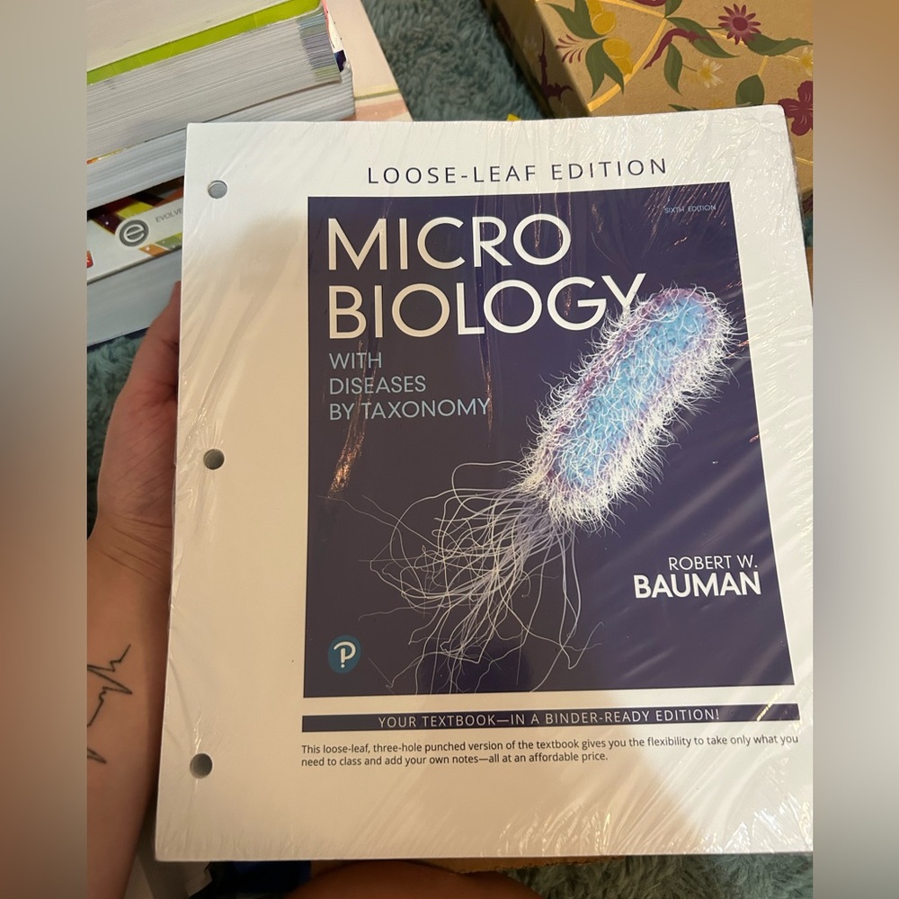 Microbiology with Diseases by Taxonomy
Robert Bauman ISBN: 9780135174708  6thed